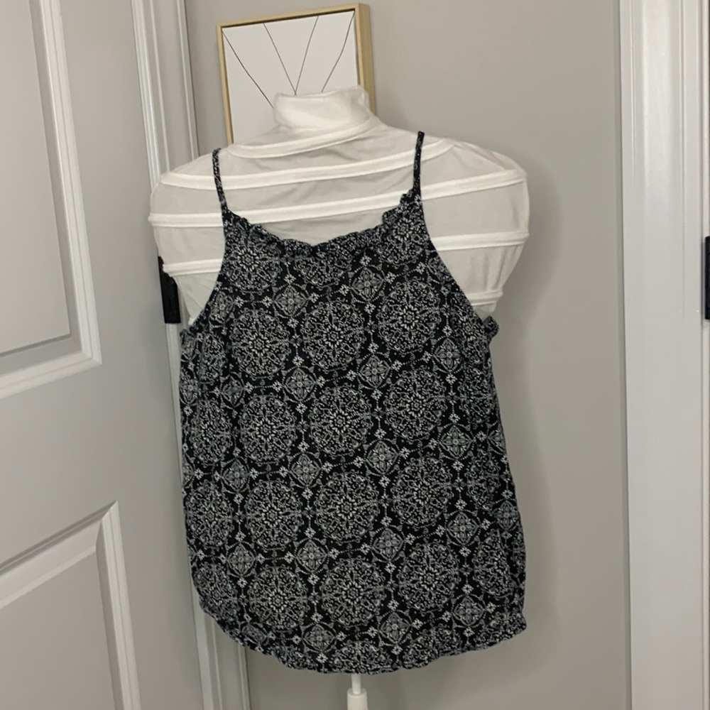 Black and White vintage patterned tank top.